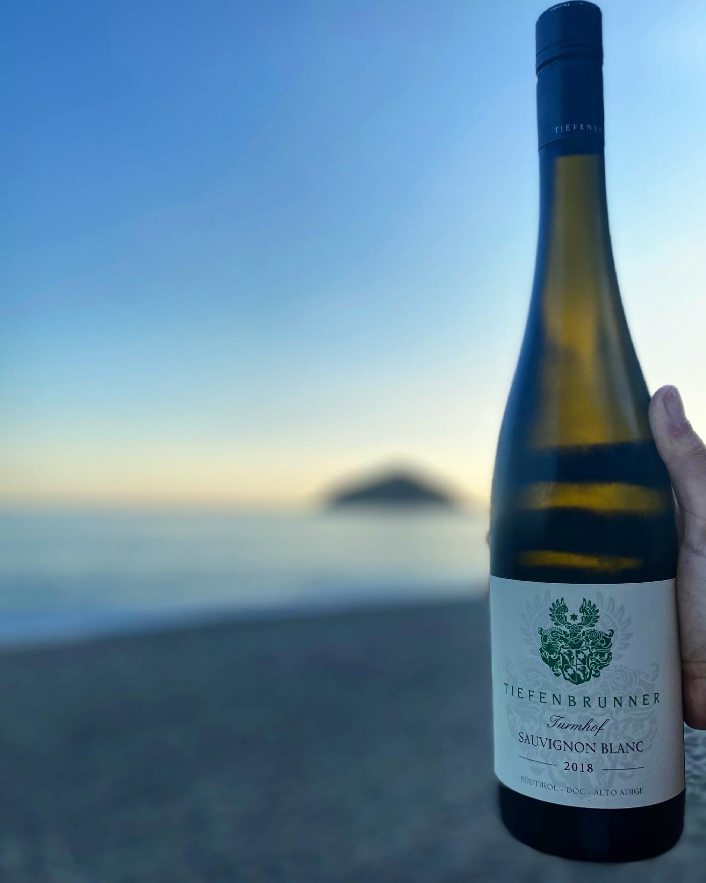 Buon sabato sera ?•••#wineofthenight #sauvignonblanc #tiefenbrunner #ristoranteida #marontibeach #saturdaymood